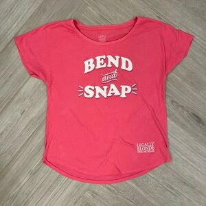 Legally Blonde Bend and Snap Pink Graphic T-Shirt Large